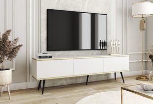 Тумба под ТВ Perfect Home Оро / Oro RTV175 черный Белый фотография