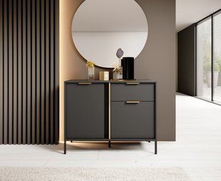 Комод Perfect Home Ларс / Lars 2-дверний з 1 шухлядою 2DS/104 Антрацит фотографія