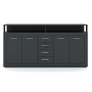 Комод MEBEL ELITE BLAGO 190 антрацит фотография