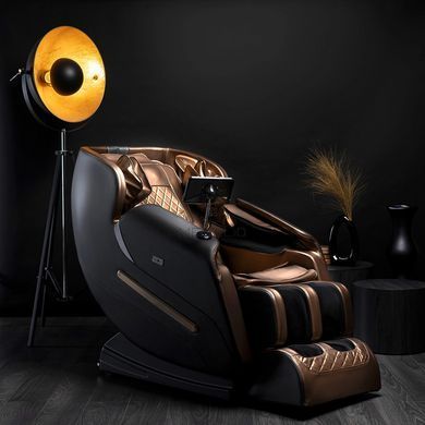Масажне крісло MEBEL ELITE VX MAX екошкіра Коричневий