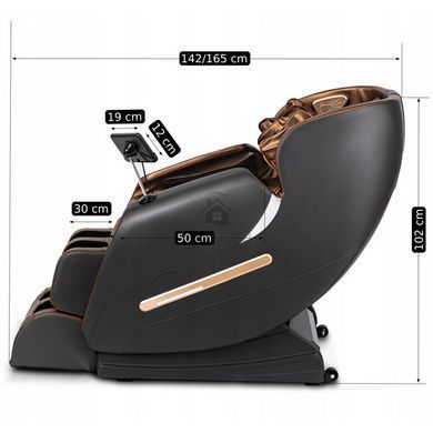 Масажне крісло MEBEL ELITE VX MAX екошкіра Коричневий