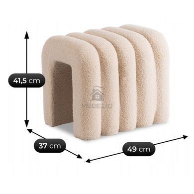 Пуф MEBEL ELITE PIKSEL Беж