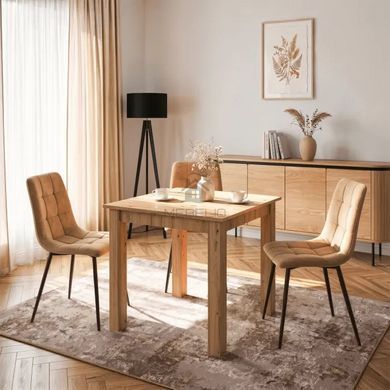 Стол раскладной MEBEL ELITE BEN 80(200)х80 Дуб Артизан
