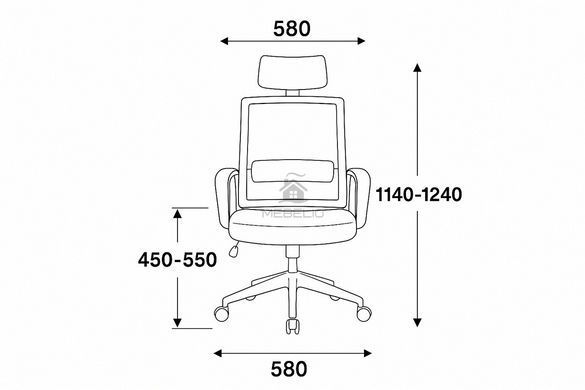 Крісло офісне/комп'ютерне OC-8330 Perfect Home Україна Чорний