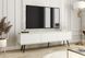 Тумба под телевизор Perfect Home Оро/Oro 3-дверная с черными ножками RTV175 MDF Белый