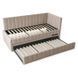 Кровать 90x200 MEBEL ELITE VILLEMO Velvet Беж