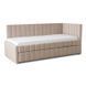 Кровать 90x200 MEBEL ELITE VILLEMO Velvet Беж