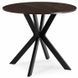Стіл MEBEL ELITE LAUREN 90X90 Горіх / чорний