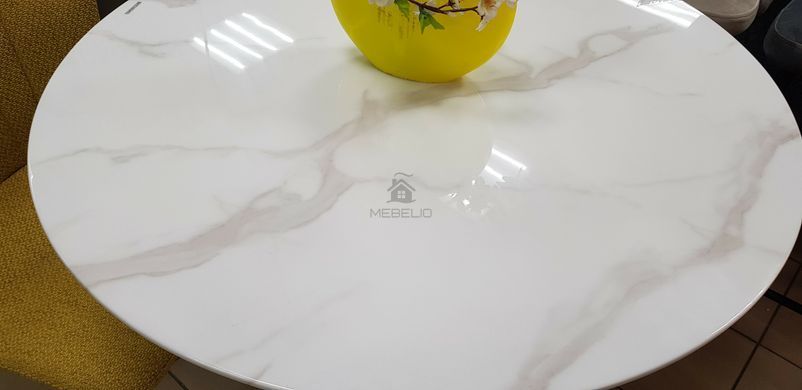 Стол Обеденный DAOSUN UDT 9003 90 Белый Мрамор имеет недостатки!!