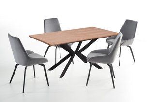 Стол раскладной LEGARTO Halmar 160/200х90 Дуб Натуральный/Черный фотография
