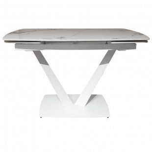Стол раскладной ELVI GOLDEN JADE Concepto 120(180)x80 Керамика Глянец Белый фотография
