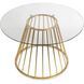 Стол круглый MEBEL ELITE OLIVIER 120 см Прозрачный