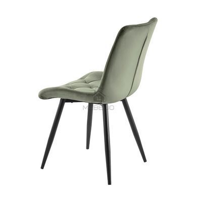 Стул SHELL Velvet Intarsio Оливка