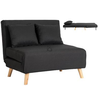Диван розкладний MEBEL ELITE MARRY 2 тканина Чорний