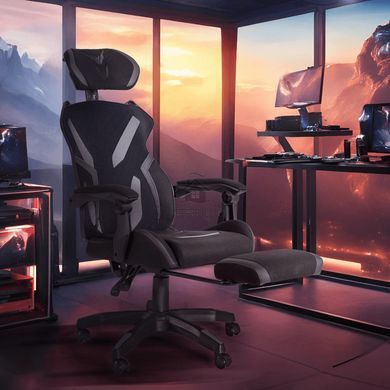Стілець офісний поворотний MEBEL ELITE MAXIMO Чорний