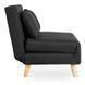 Диван розкладний MEBEL ELITE MARRY 2 тканина Чорний