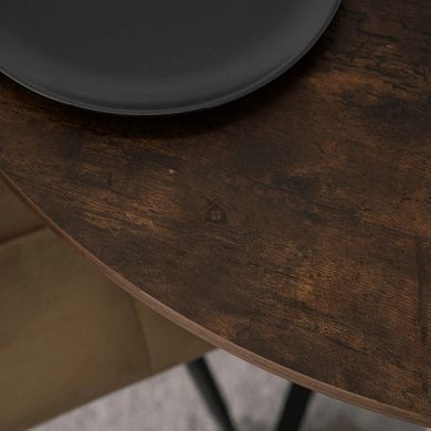 Стіл MEBEL ELITE LAUREN 90X90 дуб рустик / чорний