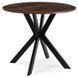 Стіл MEBEL ELITE LAUREN 90X90 дуб рустик / чорний