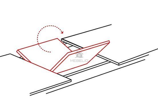 Розкладний стіл BRICK Signal 120(160)x80 Дуб Артизан / Чорний