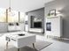 Стіл журнальний Perfect Home Норді / Nordi NL107 Білий/білий глянець