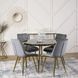 Стол круглый TINGA MEBEL ELITE 100X100 Черный/Золото