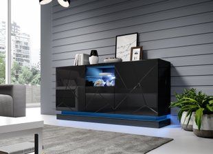 Комод QIU Cama 150 2D1K Черный  фотография