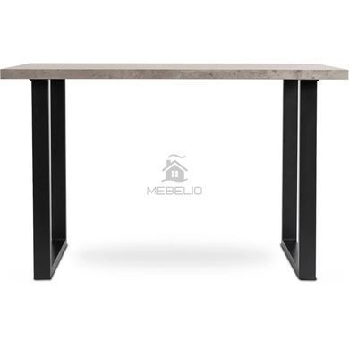 Стол MEBEL ELITE ALTE 120х65 см Бетон / черный фотография