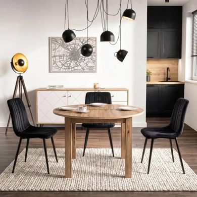 Стол раскладной круглый MEBEL ELITE JAMES 103(223)х103 Дуб Артизан