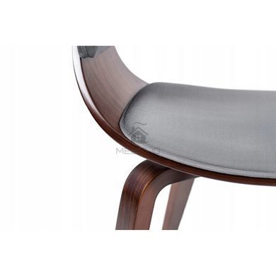 Стул бархатный MEBEL ELITE GARY Velvet Орех/ Серый