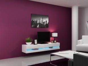 ТВ Тумба VIGO RTV Cama 180 New Білий Мат / Білий Глянець фотографія