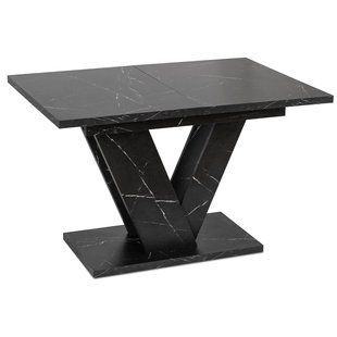 Стіл розкладний MEBEL ELITE CLARK 120(160)х80 см Чорний Мармур