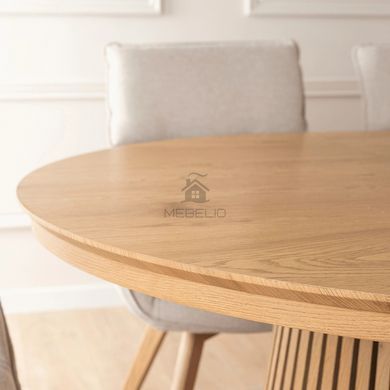 Стол раскладной круглый MEBEL ELITE ADRIEN 120(200)х120 см Дуб