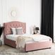 Кровать бархатная MEBEL ELITE APOLLO Velvet 120x200см Розовая фотография