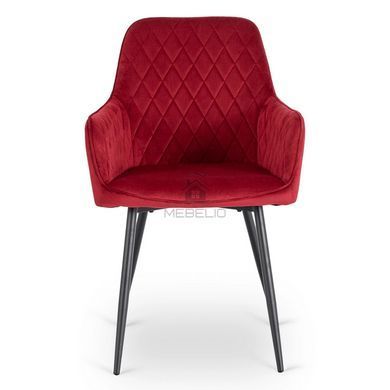 Стілець оксамитовий MEBEL ELITE BRESSO Velvet Бордовий фотографія