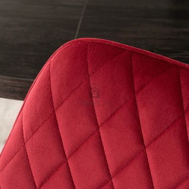 Стілець оксамитовий MEBEL ELITE BRESSO Velvet Бордовий фотографія