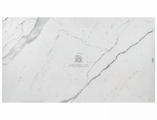 Стіл Обідній DIUNA CERAMIC Signal STATUARIO VENATO 160(240)X90 Білий Мат / Чорний мат