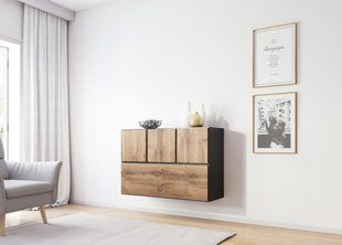 Стінка ROCO 13 Cama Антрацит / Дуб Вотан фотографія