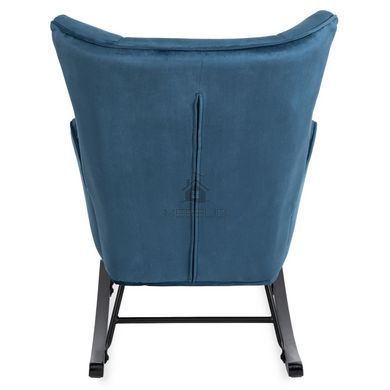 Кресло-качалка бархатное MEBEL ELITE JACKSON Velvet Синий