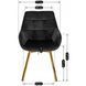 Стул бархатный поворотный MEBEL ELITE MIA Velvet Черный
