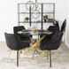 Стул бархатный поворотный MEBEL ELITE MIA Velvet Черный