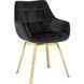 Стул бархатный поворотный MEBEL ELITE MIA Velvet Черный