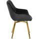 Стул бархатный поворотный MEBEL ELITE MIA Velvet Черный