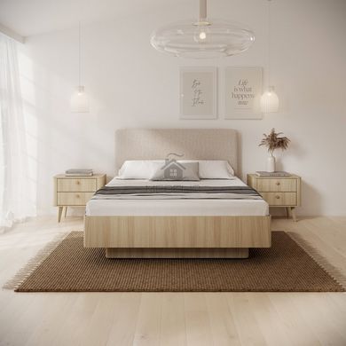 Тумба прикроватная Perfect Home Вики / Viki 2S с 2 ящиками Дуб бариста фотография