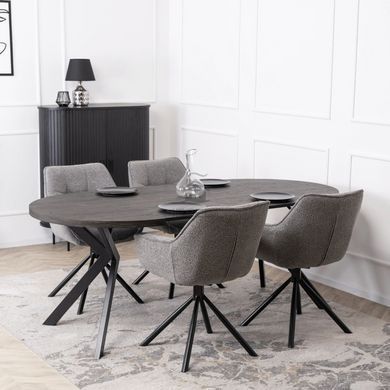 Стул поворотный MEBEL ELITE PEONY  Серый