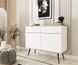 Комод Perfect Home Оро / Oro 2-дверний з 2 шухлядами і чорними ніжками KSZ107 Білий фотографія