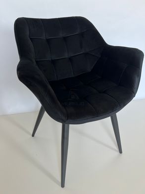 Кресло ELEGANTE Velvet Intarsio Черный