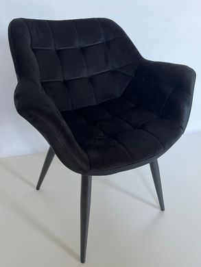 Кресло ELEGANTE Velvet Intarsio Черный