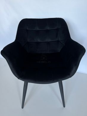 Кресло ELEGANTE Velvet Intarsio Черный