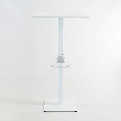 Стол Tetra light bar Lovko 60 х 60 белый металл/белый ДСП (текстура) фотография