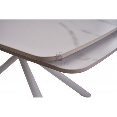 Стол раскладной PALERMO WHITE MARBLE Concepto 140(200)x90 Керамика Матовый Белый